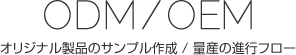 オリジナル製品のサンプル作成 / 量産のフロー